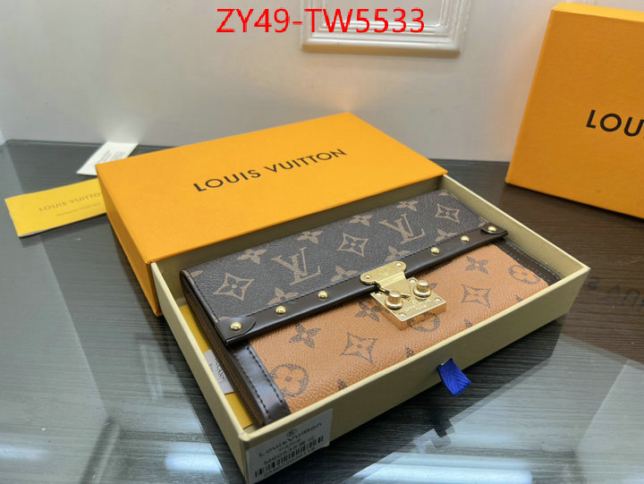 LV Bags(4A)-Wallet,what's the best place to buy replica ,ID: TW5533,$: 49USD