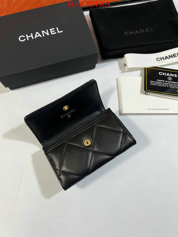 Chanel Bags(TOP)-Wallet-,ID: TD1909,$: 79USD