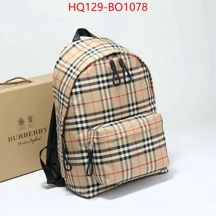 Burberry Bags(4A)-Backpack,designer wholesale replica ,ID: BO1078,$: 129USD