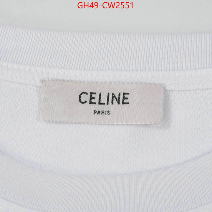 Clothing-Celine,what is a 1:1 replica , ID: CW2551,$: 49USD