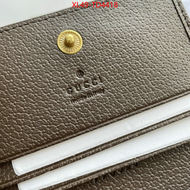 Gucci Bags(4A)-Wallet-,aaaaa+ class replica ,ID: TD4418,$: 49USD