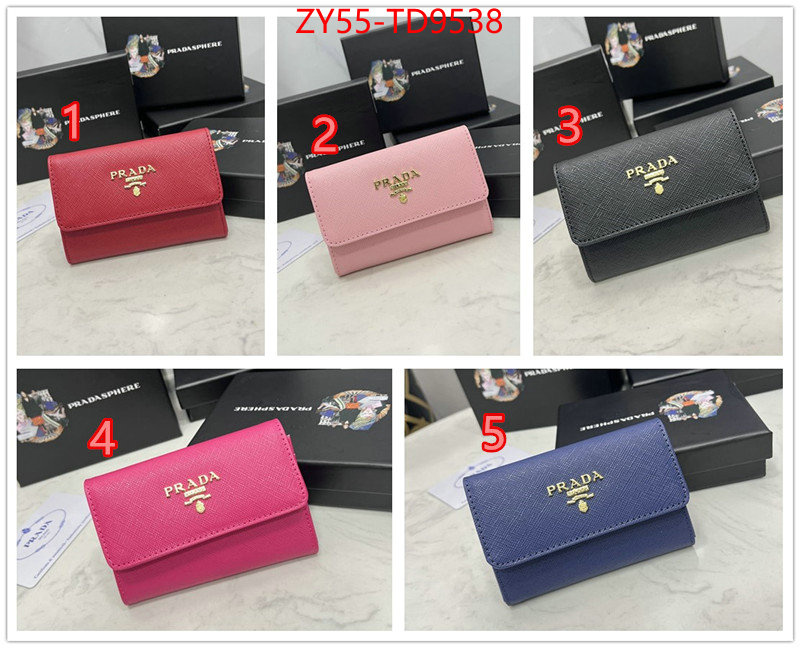 Prada Bags(4A)-Wallet,the best quality replica ,ID: TD9538,$: 55USD