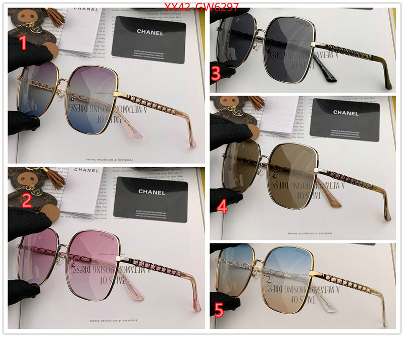 Glasses-Chanel,replica wholesale , ID: GW6297,$: 42USD