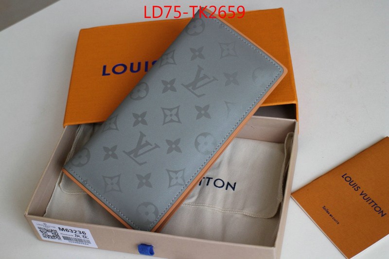 LV Bags(TOP)-Wallet,ID: TK2659,$:75USD