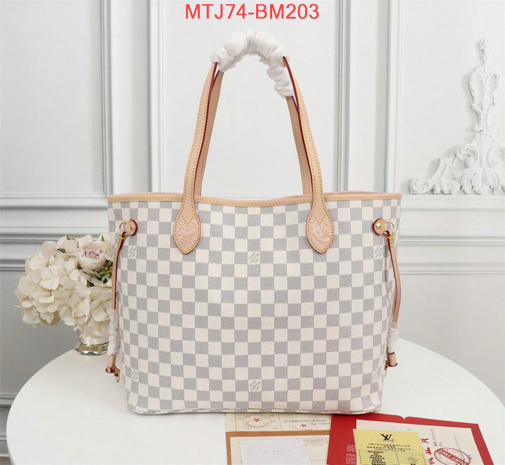 LV Bags(4A)-Neverfull-,the quality replica ,ID: BM203,$:74USD