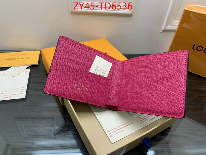 LV Bags(4A)-Wallet,replica for cheap ,ID: TD6536,$: 45USD