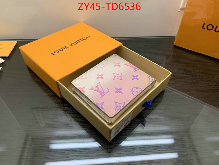 LV Bags(4A)-Wallet,replica for cheap ,ID: TD6536,$: 45USD