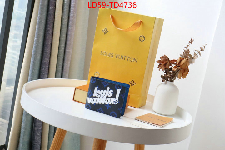 LV Bags(TOP)-Wallet,ID: TD4736,$: 59USD