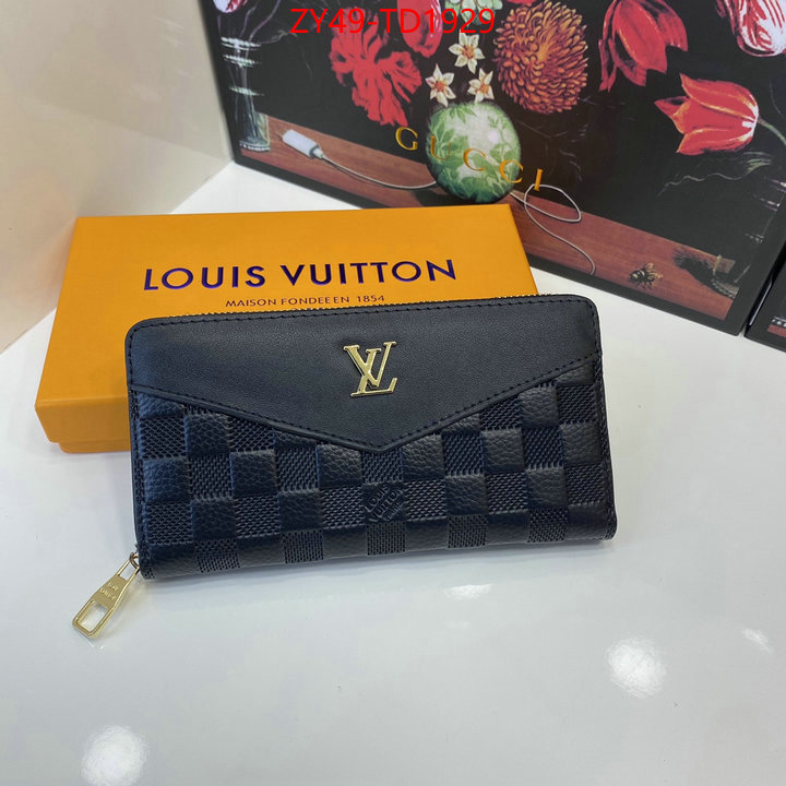 LV Bags(4A)-Wallet,ID: TD1929,$: 49USD