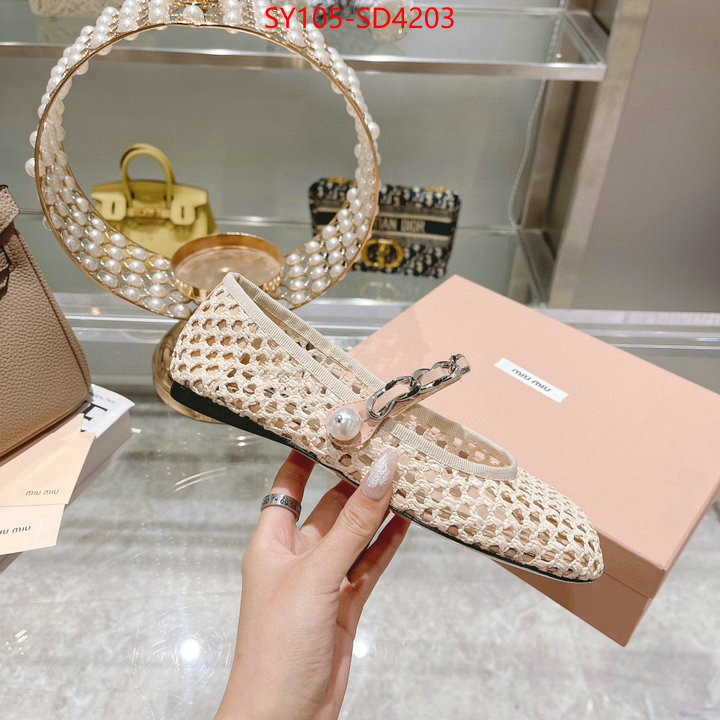 Women Shoes-Miu Miu,replica aaaaa designer , ID: SD4203,$: 105USD