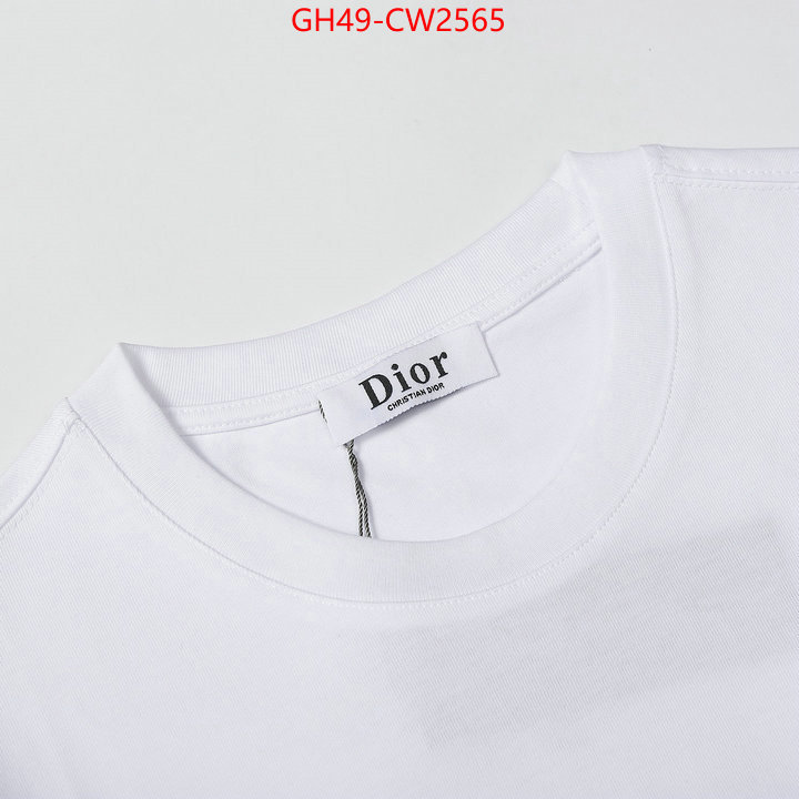 Clothing-Dior,replica 2023 perfect luxury , ID: CW2565,$: 49USD