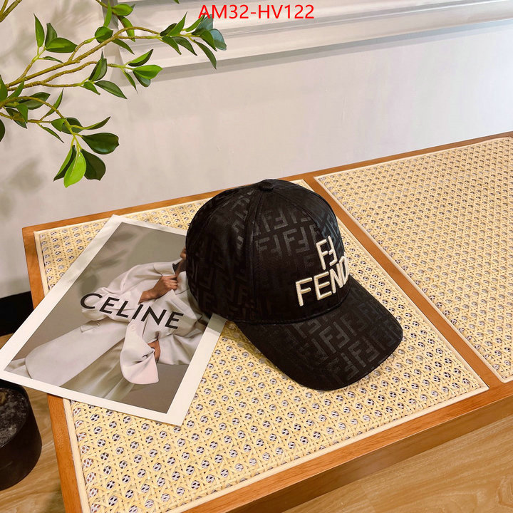 Cap (Hat)-Fendi,what's the best to buy replica , ID: HV122,$: 32USD