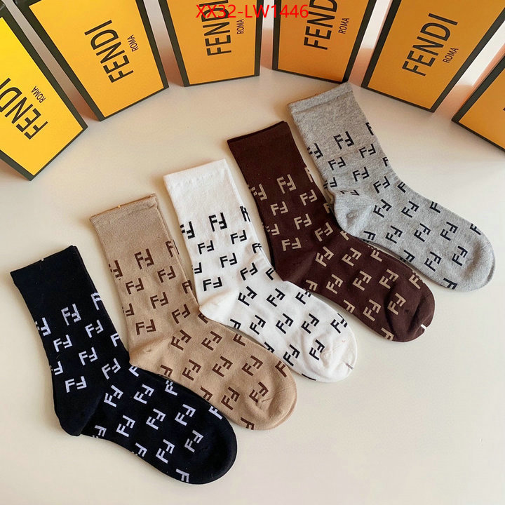 Sock-Fendi,luxury fake , ID: LW1446,$: 32USD