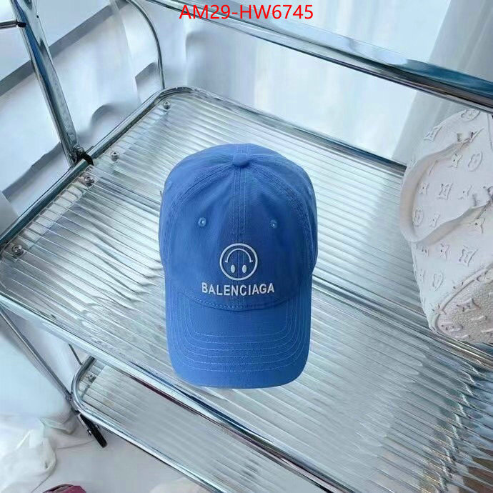 Cap (Hat)-Balenciaga,the most popular , ID: HW6745,$: 29USD