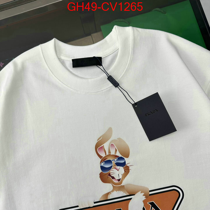 Clothing-Prada,shop cheap high quality 1:1 replica , ID: CV1265,$: 49USD