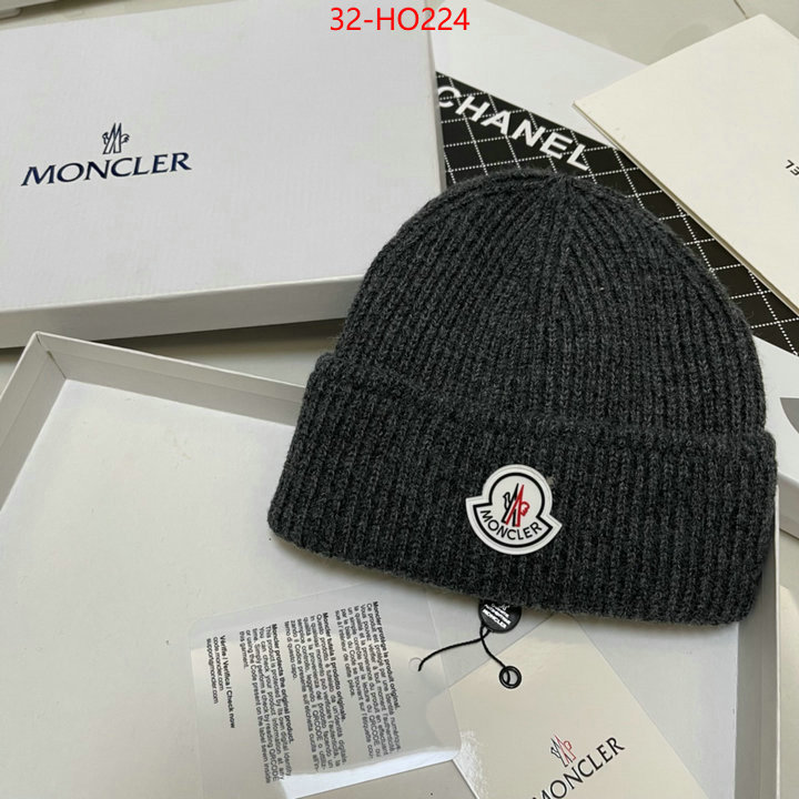 Cap (Hat)-Moncler,replica 2023 perfect luxury , ID: HO224,$: 32USD