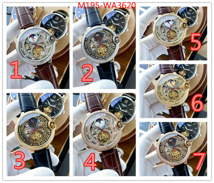 Watch(4A)-Cartier,new 2023 , ID: WA3620,$: 195USD
