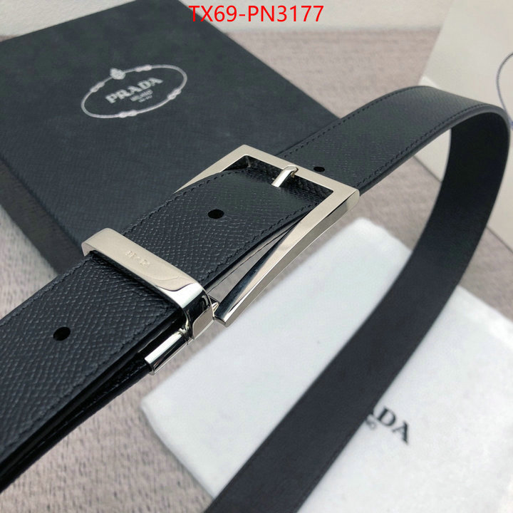 Belts-Prada,wholesale imitation designer replicas , ID: PN3177,$: 69USD