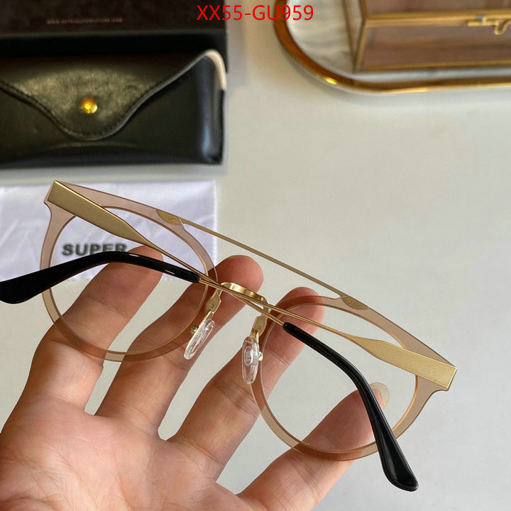 Glasses-Super,luxury fashion replica designers , ID: GU959,$: 55USD