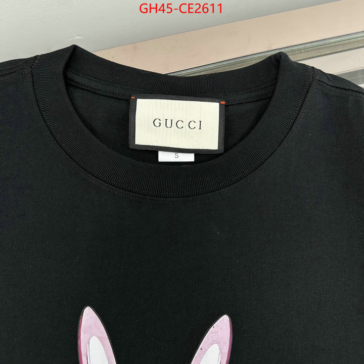 Clothing-Gucci,designer replica , ID: CE2611,$: 45USD