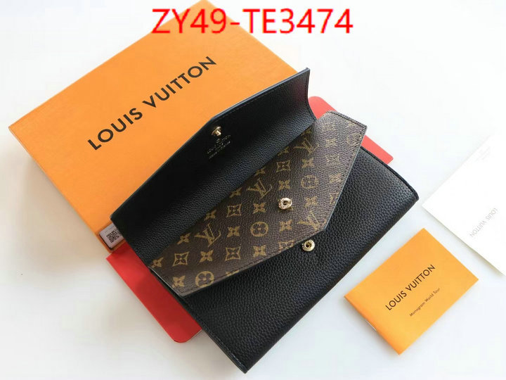 LV Bags(4A)-Wallet,fashion replica ,ID: TE3474,$: 49USD