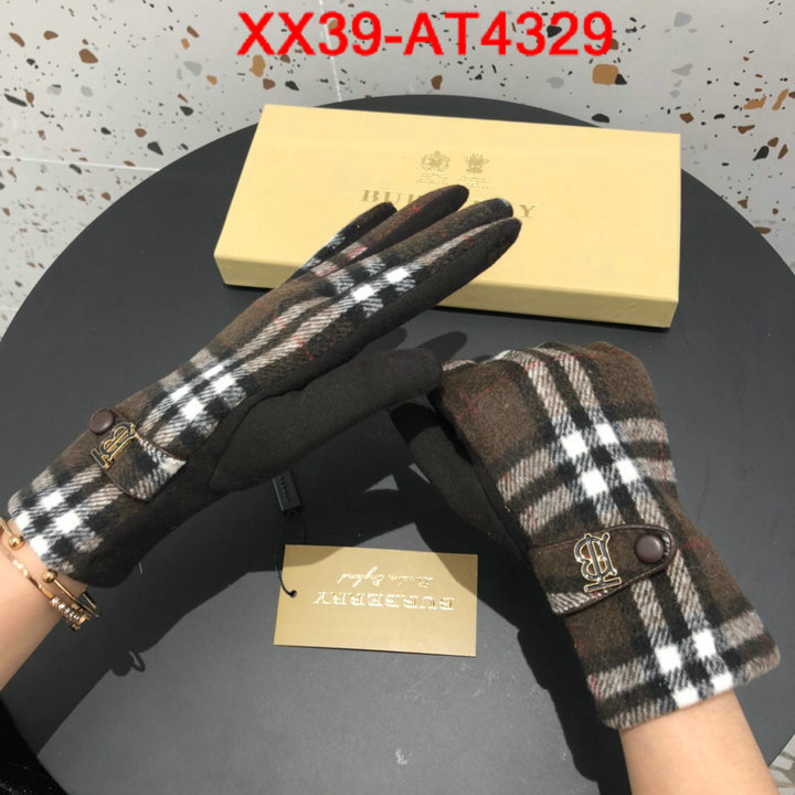 Gloves-Burberry,high quality perfect , ID: AT4329,$: 39USD