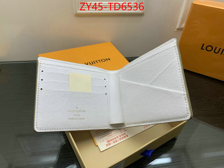 LV Bags(4A)-Wallet,replica for cheap ,ID: TD6536,$: 45USD