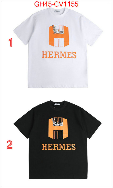 Clothing-Hermes,2023 luxury replicas , ID: CV1155,$: 45USD