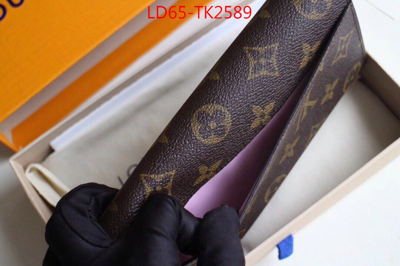 LV Bags(TOP)-Wallet,ID: TK2589,$:65USD