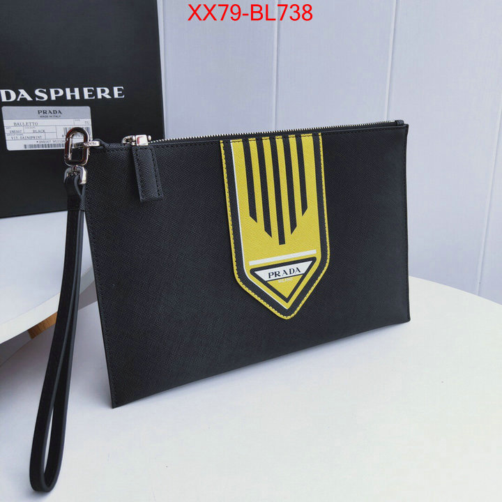 Prada Bags(TOP)-Clutch-,ID: BL738,$:79USD