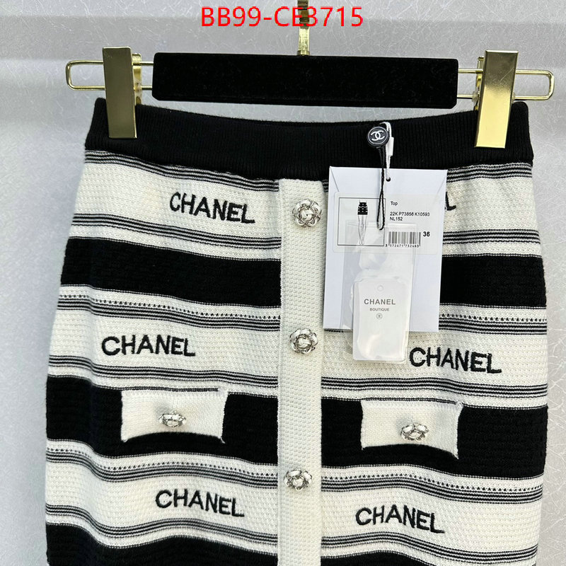 Clothing-Chanel,the top ultimate knockoff , ID: CE3715,$:99USD