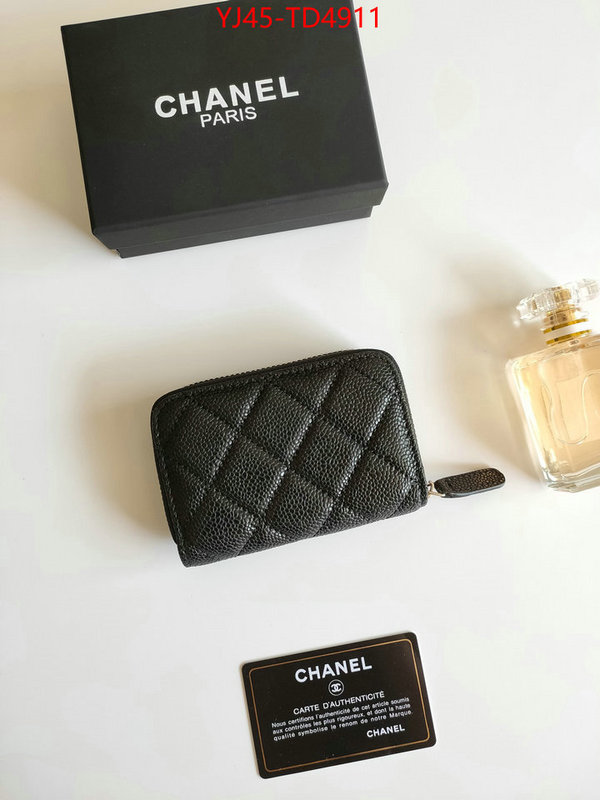 Chanel Bags(4A)-Wallet-,ID: TD4911,$: 45USD