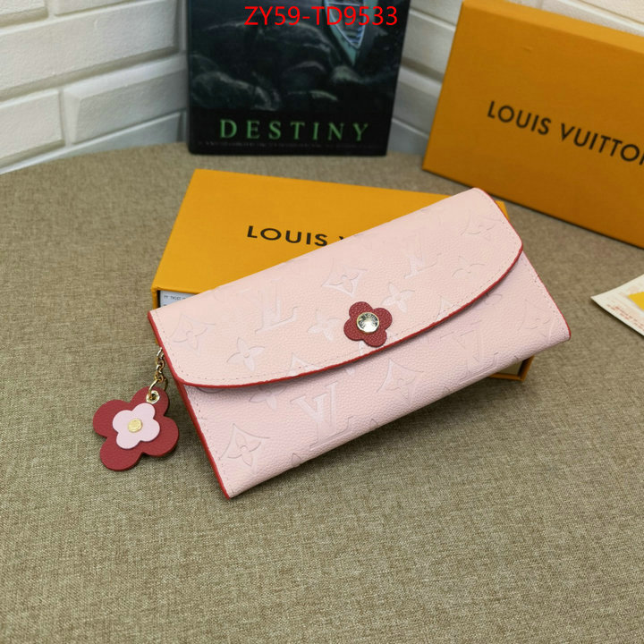 LV Bags(4A)-Wallet,online ,ID: TD9533,$: 59USD