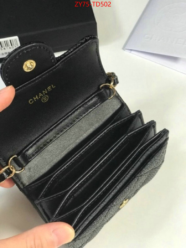 Chanel Bags(4A)-Wallet-,ID: TD502,$: 75USD