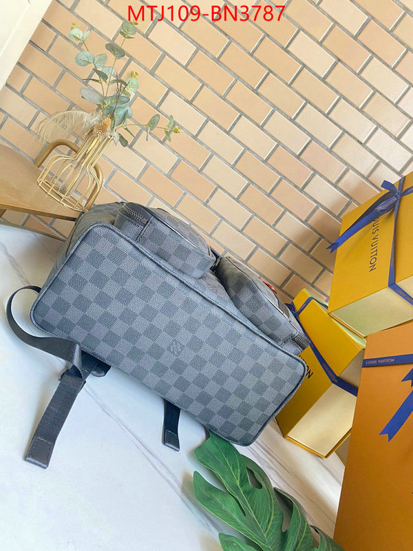 LV Bags(4A)-Backpack-,2023 replica wholesale cheap sales online ,ID: BN3787,$: 109USD