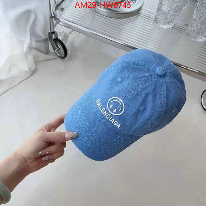 Cap (Hat)-Balenciaga,the most popular , ID: HW6745,$: 29USD