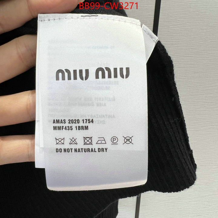 Clothing-MIU MIU,best aaaaa , ID: CW3271,$: 99USD