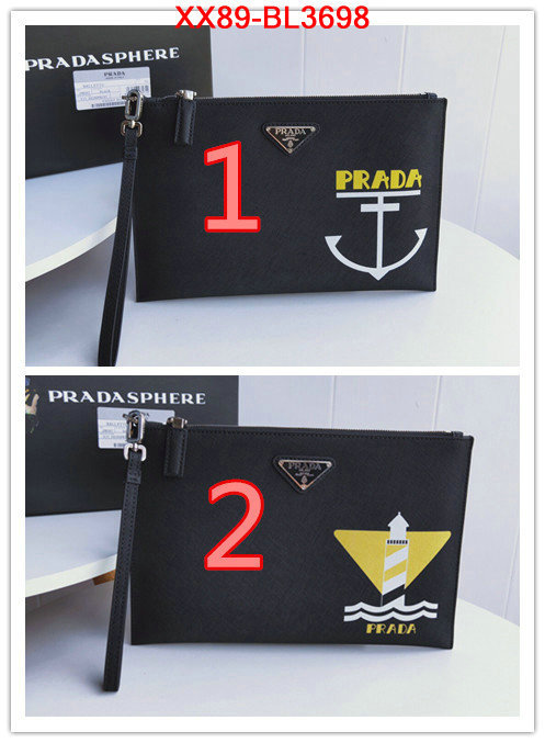 Prada Bags(TOP)-Clutch-,ID: BL3698,$: 89USD