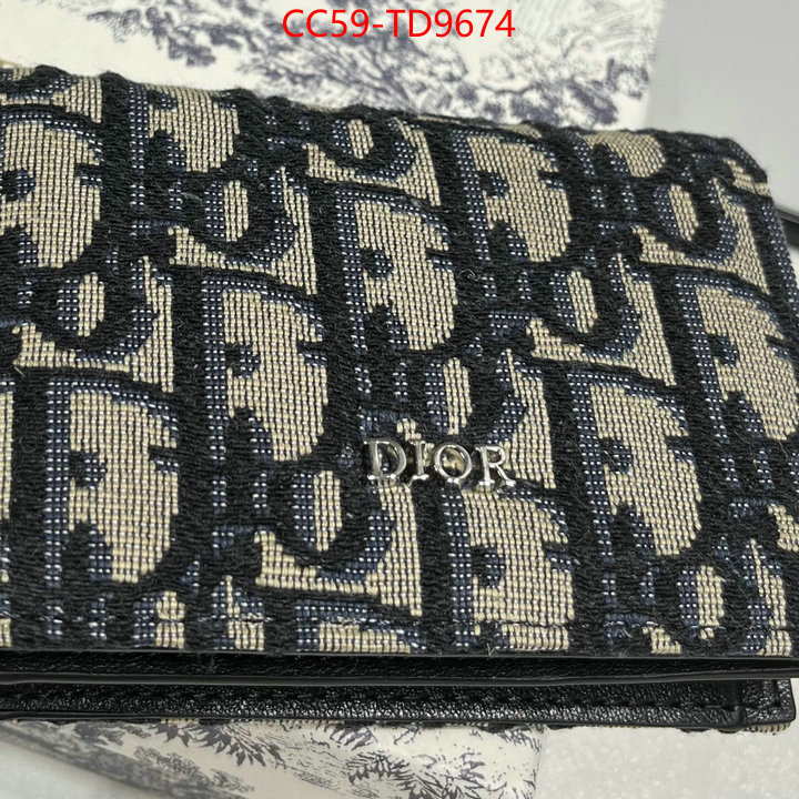 Dior Bags(TOP)-Wallet-,ID: TD9674,$: 59USD