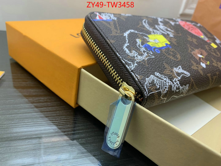 LV Bags(4A)-Wallet,wholesale 2023 replica ,ID: TW3458,$: 49USD