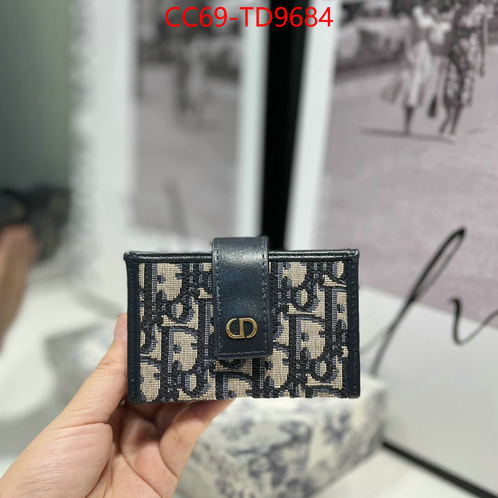 Dior Bags(TOP)-Wallet-,ID: TD9684,$: 69USD