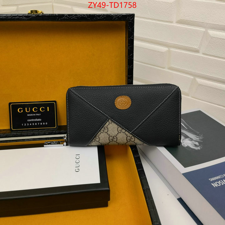 Gucci Bags(4A)-Wallet-,ID: TD1758,$: 49USD