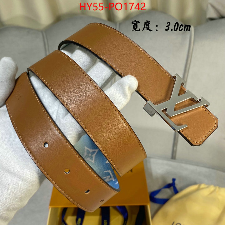 Belts-LV,fashion replica , ID: PO1742,$: 55USD