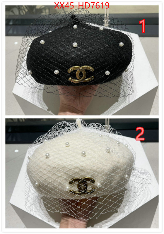 Cap (Hat)-Chanel,high quality replica designer , ID: HD7619,$: 45USD