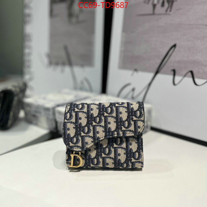 Dior Bags(TOP)-Wallet-,ID: TD9687,$: 69USD