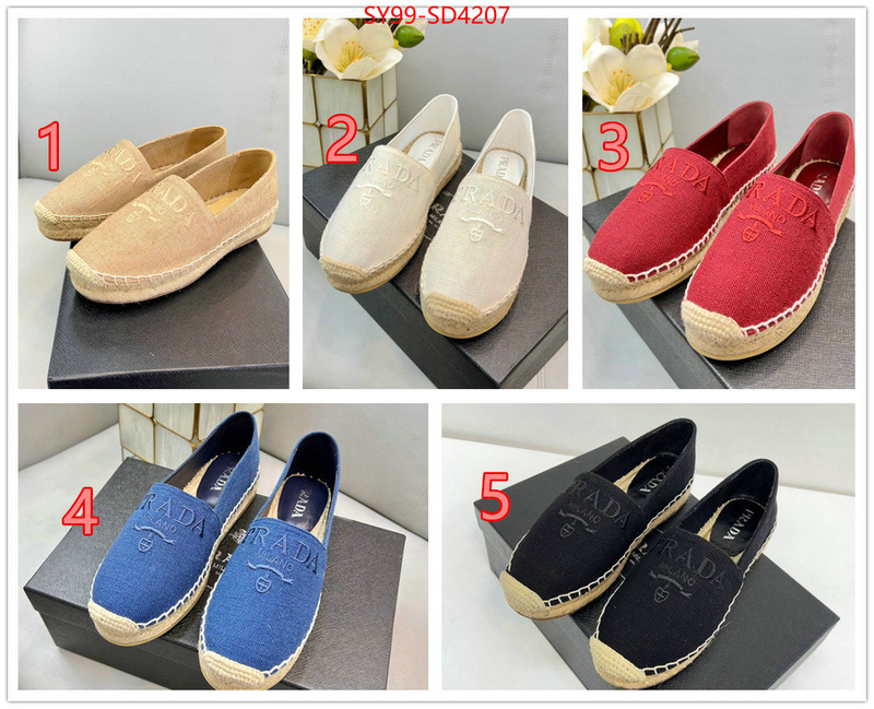 Women Shoes-Prada,designer fake , ID: SD4207,$: 99USD