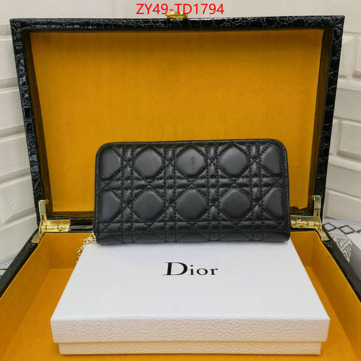 Dior Bags(4A)-Wallet-,ID: TD1794,$: 49USD