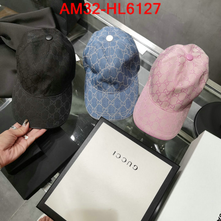 Cap (Hat)-Gucci,aaaaa quality replica , ID: HL6127,$: 32USD