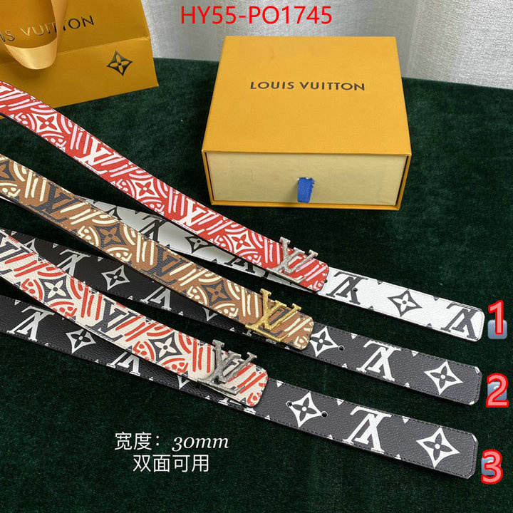 Belts-LV,7 star quality designer replica , ID: PO1745,$: 55USD