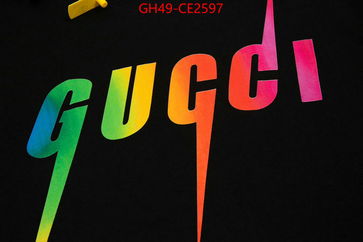 Clothing-Gucci,shop cheap high quality 1:1 replica , ID: CE2597,$: 49USD